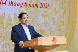 Le Premier ministre Pham Minh Chinh s'exprime lors de la deuxième réunion du Comité directeur national sur le développement de l'industrie des semi-conducteurs. Photo: VNA