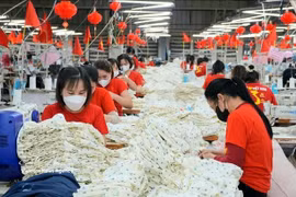 Des ouvrières au travail dans une entreprise textile et de confection. Photo d'illustration. Photo : VNA