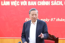 Le leader du Parti Tô Lâm souligne la nécessité d’une stratégie claire pour dynamiser la croissance du secteur privé. Photo: VNA