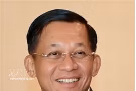 Le président du Myanmar, Min Aung Hlaing. Photo: VNA