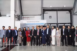 Les représentants de la province de Quang Ninh lors de l'événement. Photo: VNA