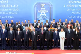 La cérémonie de signature de la Convention des Nations Unies contre la cybercriminalité s'ouvre solennellement à Hanoï