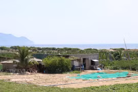 La zone centrale du chantier de la centrale nucléaire de Ninh Thuan 2, située dans le hameau de Thai An, commune de Vinh Hai. (Photo : Cong Thu/VNA)