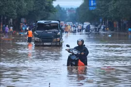 Inondation à Thai Nguyên. Photo: VNA