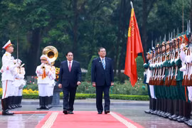 Le Premier ministre Pham Minh Chinh (gauche) et son homologue japonais Ishiba Shigeru. Photo: VNA