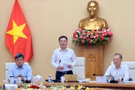 Le ministre de l’Industrie et du Commerce, Nguyên Hông Diên, s'exprime lors de la conférence. Photo: VietnamPlus