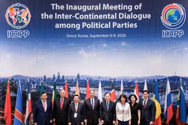 La délégation du PCV au 1er Dialogue intercontinental des partis politiques à Séoul, en septembre 2026. Photo: VNA
