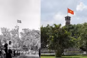 La tour du Drapeau de Hanoï, construite il y a plus de 200 ans, est un monument historique emblématique de la Cité impériale de Thang Long. Symbole de la capitale, elle témoigne de son histoire héroïque et de la résilience de générations de Hanoïens. Photo : Archives de la VNA