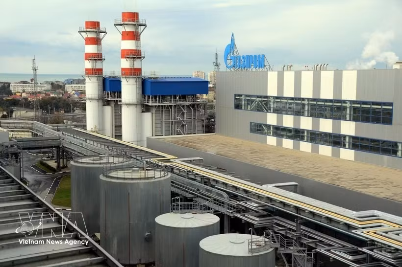 Centrale thermique du géant gazier Gazprom à Sotchi, en Russie. Photo : AFP/VNA