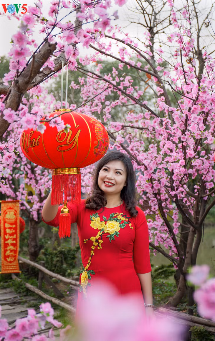 Madame Minh Hanh habite Hai Phong. Elle pense que «le charme de la femme vietnamienne est magnifié par l'ao dai". 
