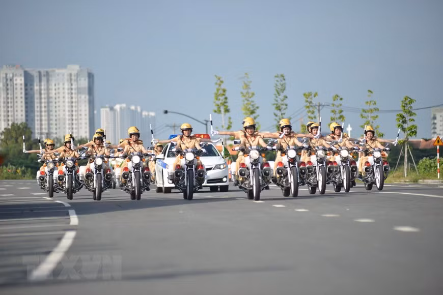 Un groupe de motardes de la police de la route de Ho Chi Minh-Ville a vu le jour avec 58 membres.