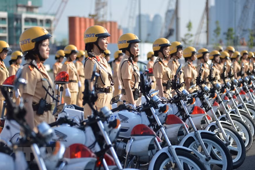 Un groupe de motardes de la police de la route de Ho Chi Minh-Ville a vu le jour avec 58 membres.