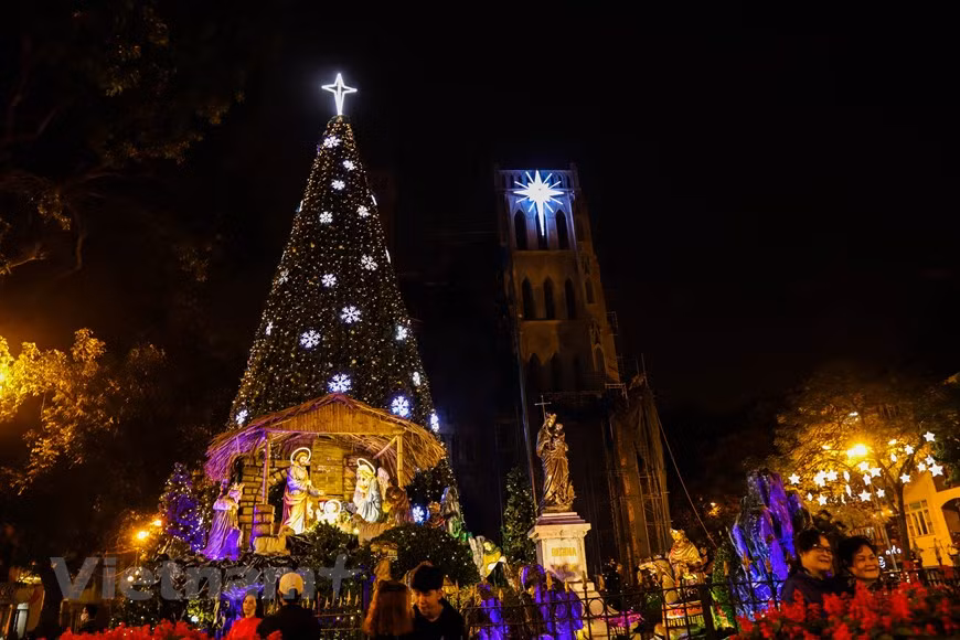 Le jour de Noël est une fête animée au Vietnam. Photo:Vietnam+ 