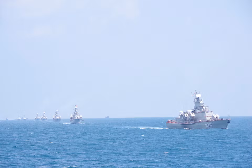  Entraînement et tir à balles réelles en mer du Commandement de la 2e Région de la Marine. Photo : VNA