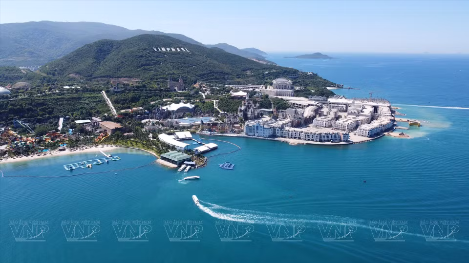 La station balnéaire VinPearl sur l’îlot de Tre, à Nha Trang. Photo: VNA