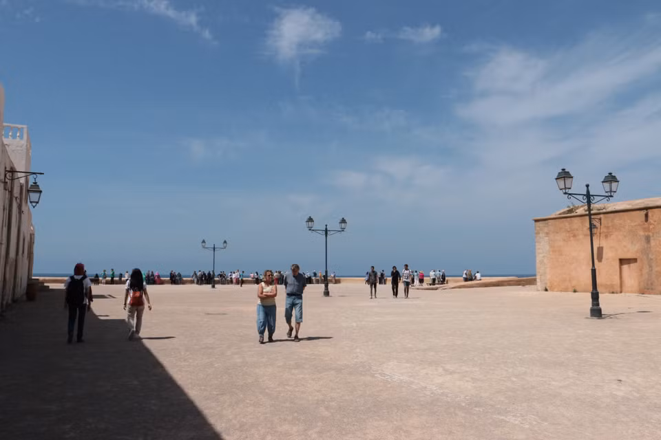 À l’intérieur de la kasbah des Oudayas.