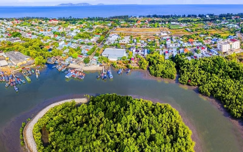 La réserve de biosphère de la mangrove de Cân Gio est formée en aval du réseau hydrographique de la rivière de Dông Nai et de Saigon. En 2000, il a été reconnu par l’UNESCO comme Réserve mondiale de biosphère.