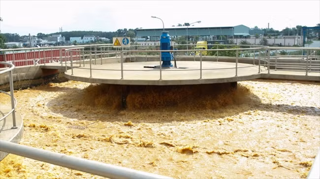 Système de traitement des eaux usées aux normes de croissance verte.