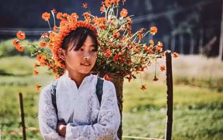''Em b​e Ha Giang'' (Fillette à Ha Giang) de Pham Van Hanh.