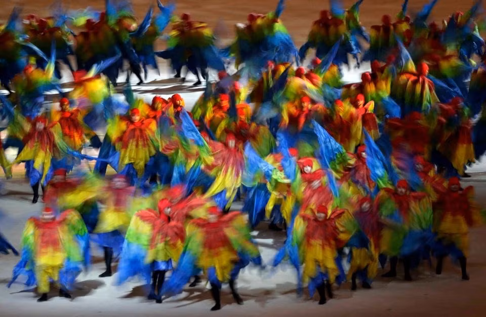 Une cérémonie riche en couleurs. Photo: AP