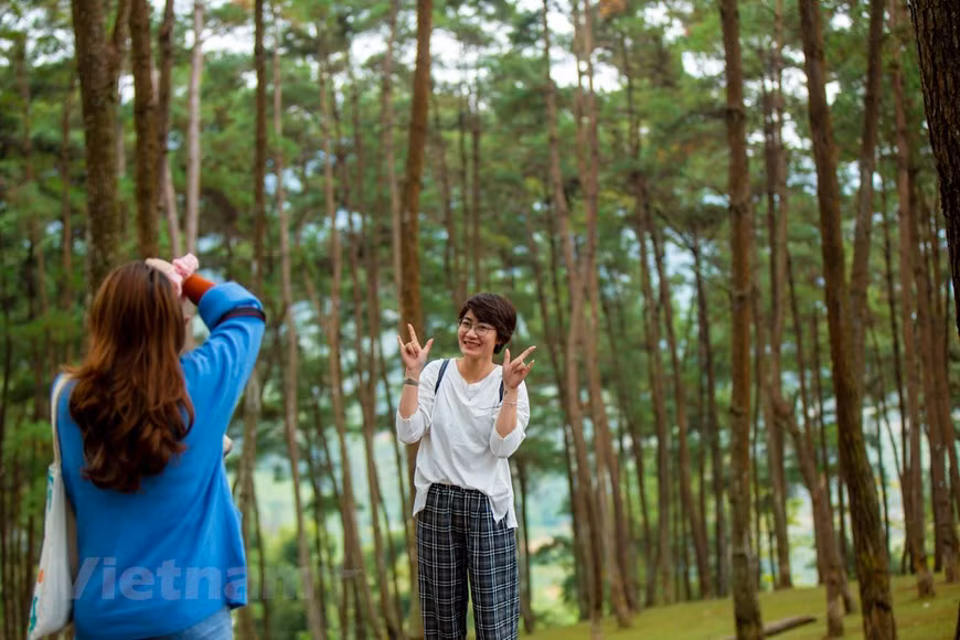  Le tourisme est considéré comme un point lumineux dans le développement socioéconomique de la province de Ha Giang en 2019. De nombreux événements ont été organisés afin d’attirer des touristes comme la Semaine culturelle et touristique des rizières en terrasse de Hoang Su Phi, la Fête des fleurs de sarrasin. En 2019, la reconnaissance du parc géologique du plateau calcaire de Dong Van en tant que géoparc mondial de l’UNESCO revêt une grande signification, contribuant ainsi à stimuler le développement touristique de Ha Giang. Les autorités locales ont aussi organisé de nombreuses activités de promotion du tourisme dans de nombreux salons du tourisme internationaux prestigieux dans et hors du pays. Ha Giang est devenu actuellement un des centres touristiques du Vietnam. Photo : Vietnamplus 