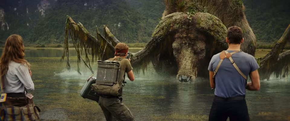 Une scène du film Kong: Skull island.