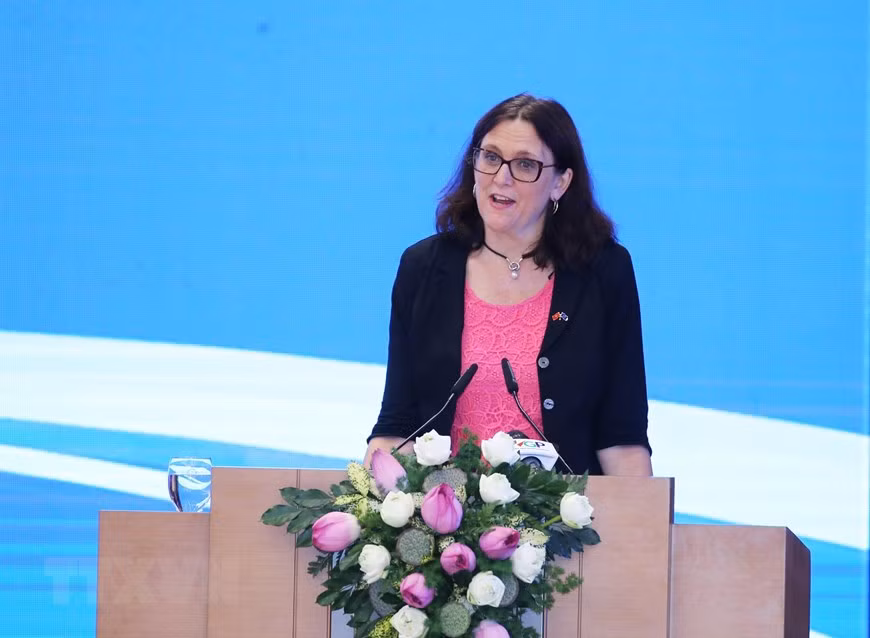 La commissaire européenne au commerce Cécilia Malmström.