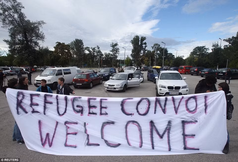 Bienvenue aux réfugiés en Hongrie. 