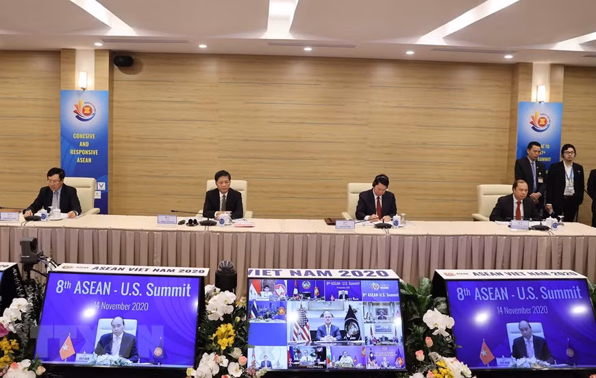 Des délégués participent au 8e Sommet ASEAN-Etats-Unis. 