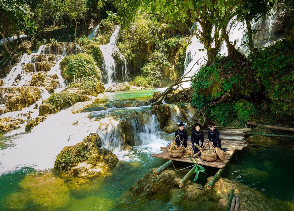 La cascade de Ban Sam dans la province de Cao Bang (Nord).