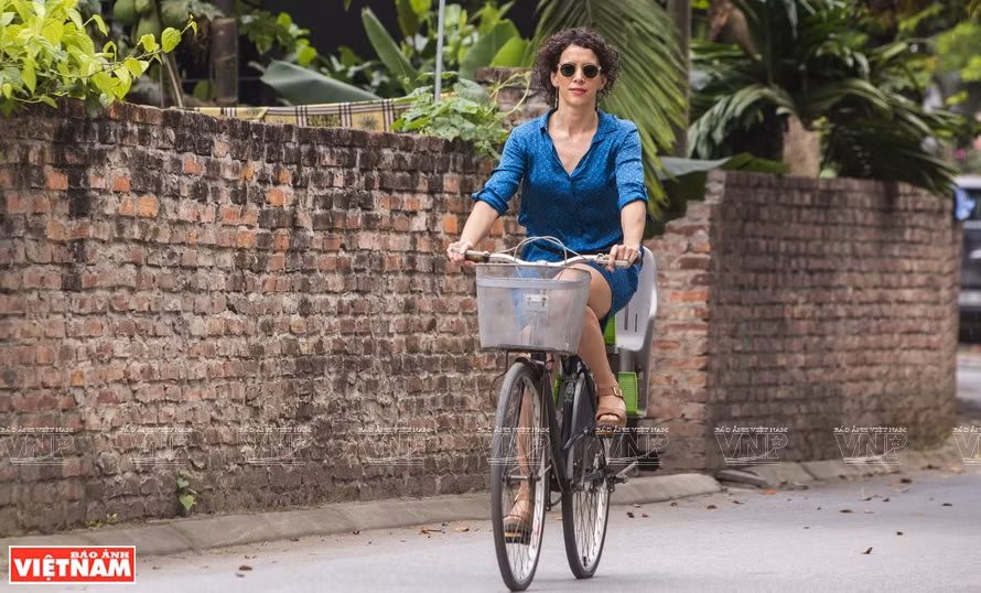 Anne Sophie aime la nature et les habitants vietnamiens.