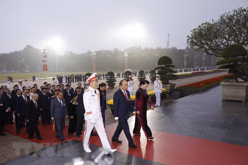  Le 13e Congrès national du Parti communiste du Vietnam qui se déroule du 25 janvier au 2 février à Hanoï, est un événement politique de grande importance du Parti et du peuple vietnamiens. Photo : VNA 