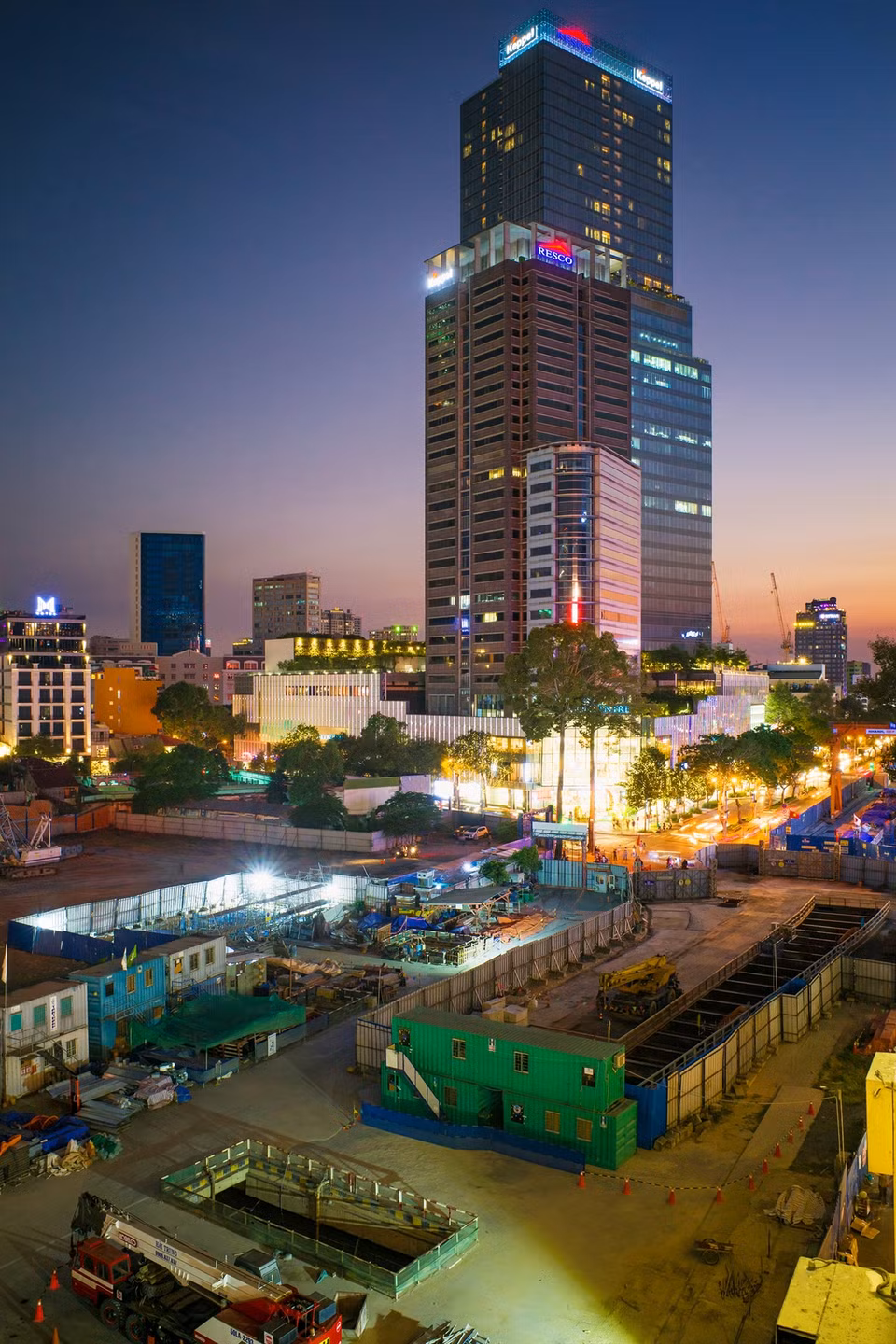  Construction de la première ligne de métro dans le 1er arrondissement. Cet ouvrage est symbolique, marquant l’évolution de Hô Chi Minh-Ville d’aujourd’hui. Photo : Vietnam Illustré 