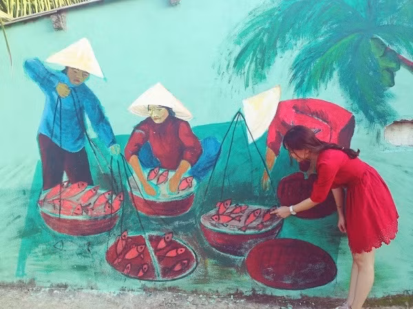 ...et des images familières des villages vietnamiens.