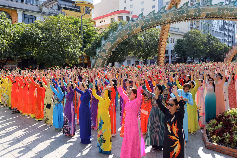 Cet événement faisait partie de la 10e Fête de l’ao dai de Hô Chi Minh-Ville 2024.