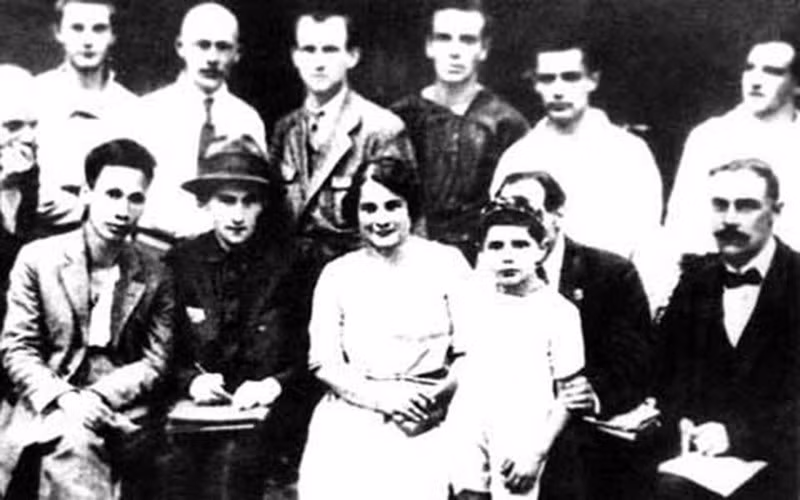 Nguyên Ai Quôc au 5e Congrès de l'Internationale Communiste tenu du 17 juin au 8 juillet 1924 à Moscou. Photo: VNA