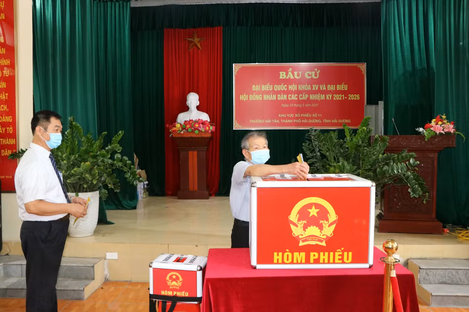 Les électeurs de la provinces de Hai Duong vont aux urnes. Photo: VNA 