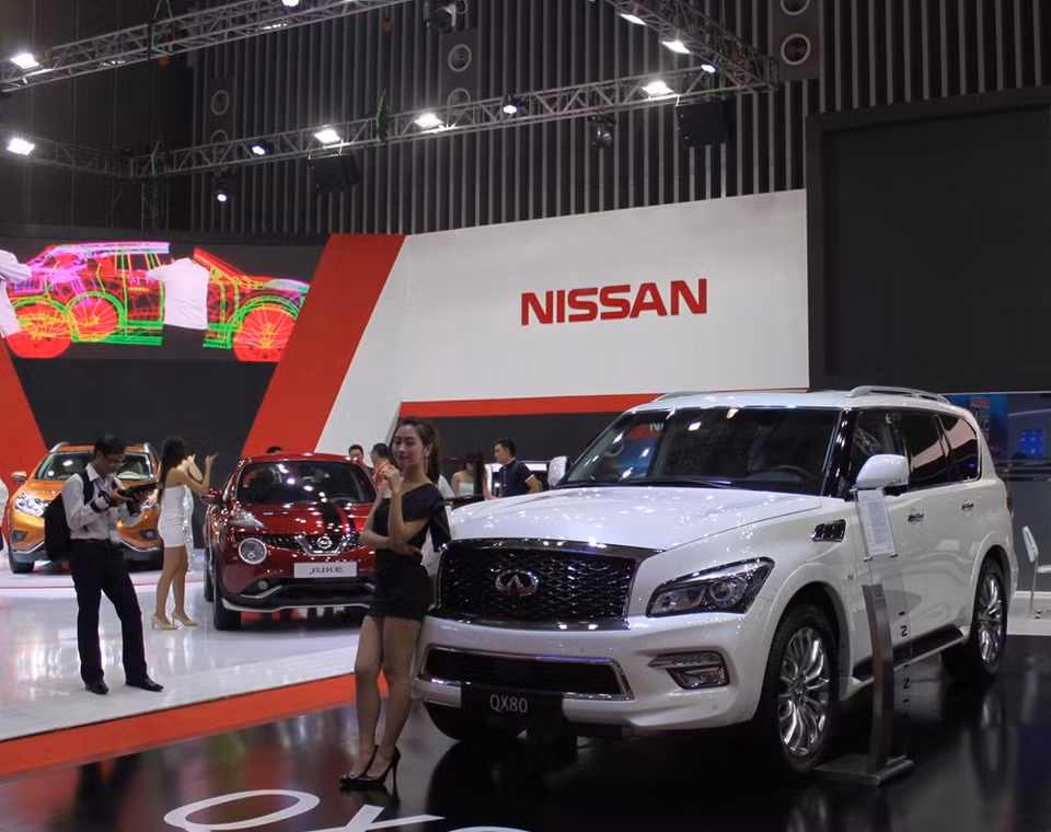 Les quatre modèles de Nissan sont SUV, Teana, Juke et NP300. 