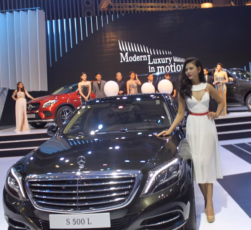 La berline S500L de Mercedes. 