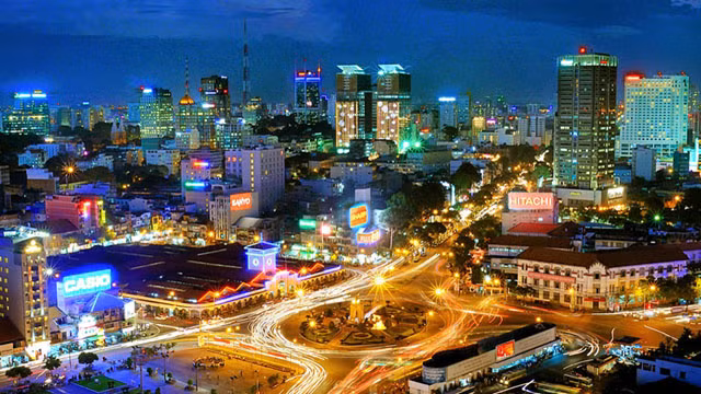 Un coin de Hô Chi Minh-Ville. 