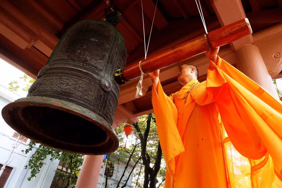 Le vénérable Thich Nhuan Dat est le bonze gérant de la pagode Truong Sa. 