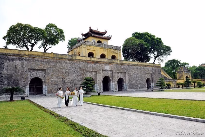 Doan Mon, la plus grande porte de la Cité impériale de Thang Long. Photo: VNA