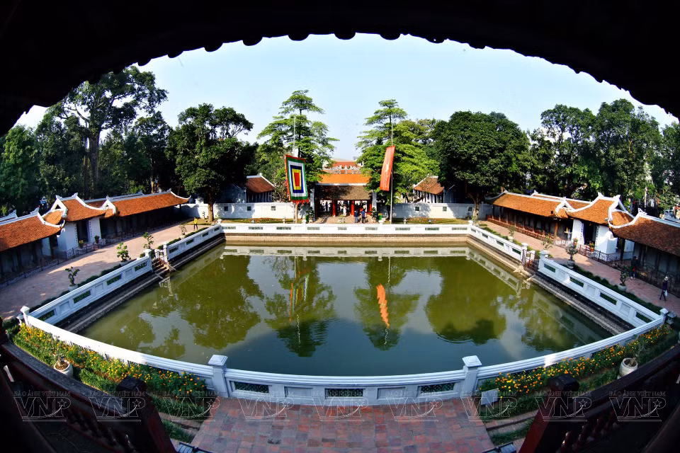 Le Temple de la littérature, l’une des destinations les plus fréquentées à Hanoï. Photo: VNA