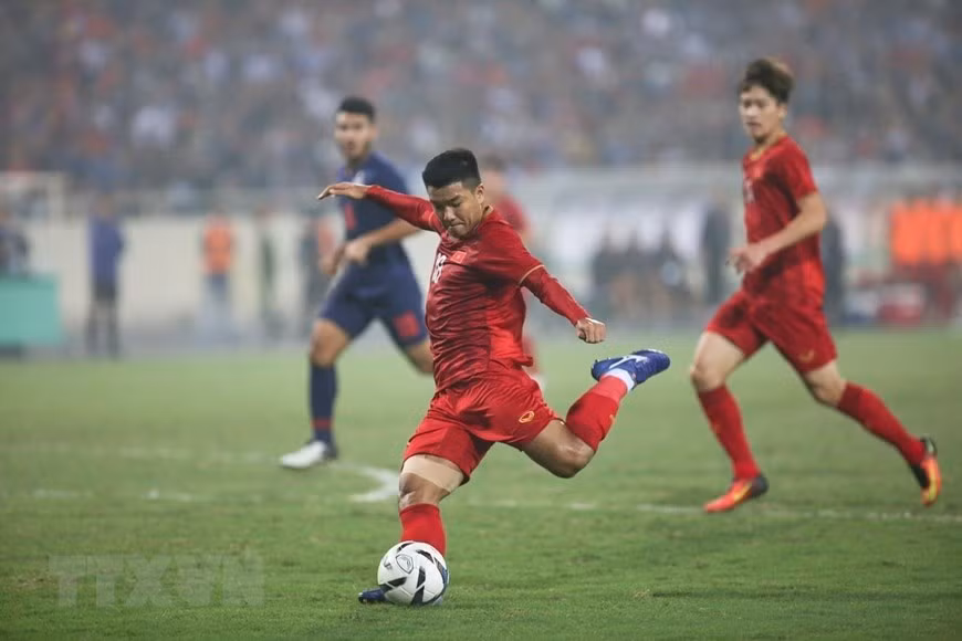 Le Vietnam a ouvert le score à la 17e minute grâce au but marqué par Ha Duc Chinh.