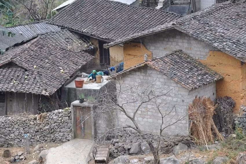 Des maisons typiques de l'ethnie H'mong. 