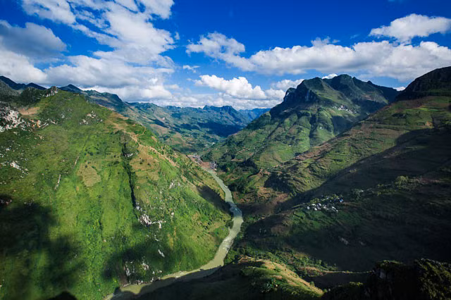 Au col de Mèo Vạc, Hà Giang.