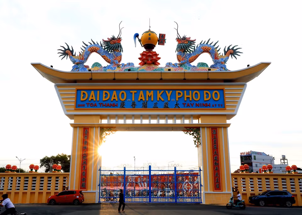 L’entrée principale du Saint-Siège de Tây Ninh. Photo: VNA