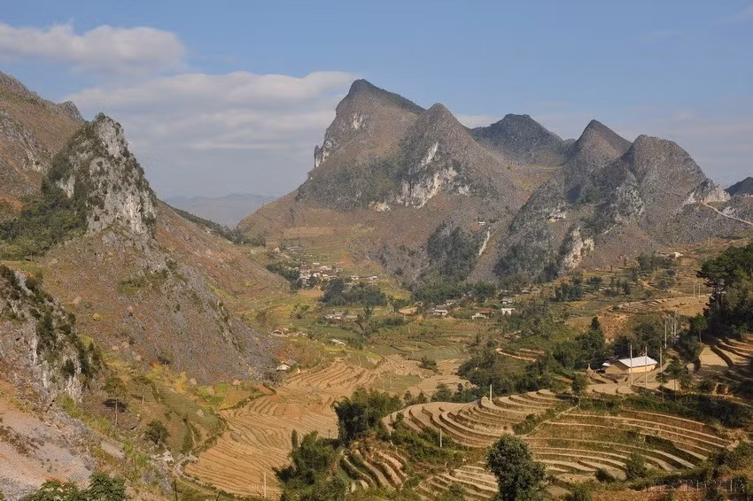 Le plateau karstique Dông Van. Photo: VNA