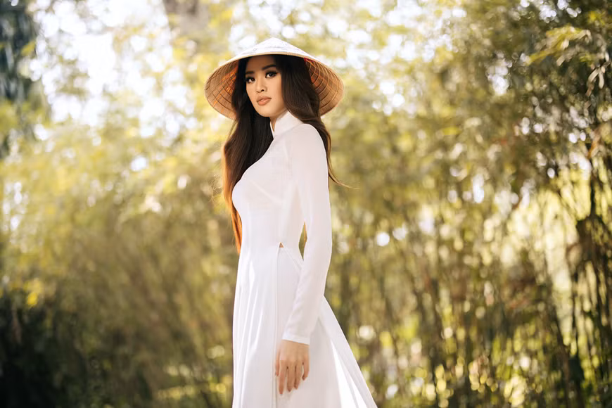 Miss Khanh Van est brillante sous le solei. Photo: Vietnam+ 