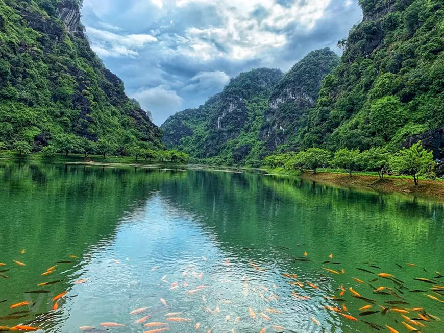 ...et aux palettes de couleurs bleu turquoise et vert émeraude. Photo: Vietnam +